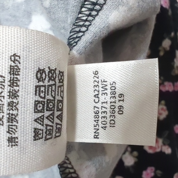 VS Pink Black Floral Print Bodysuit - Picture 5 of 5